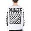 Custom new design customized fashion long sleeve long lineprinting men t-shirt men