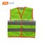 2017 OEM colorful green high visibility safety vest with CE