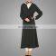 Fashionable muslim women autumn kimono long sleeves blouse with belt