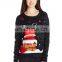2016 Baiyimo Woman 3D Upside Down Santa Cute Knit Christmas Sweater