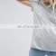 High Quality Cheap Custom Short Sleeves Longline Tall T-shirts Wholesale Cotton Plain Blank Women Tshirt