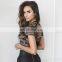 Camouflage Army Military color sexy open back croptop clothing