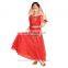BestDance children belly dance wear set indian dance costume wear for kids top, belt and skirt OEM