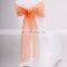 2015 Latest Decoration Chair Cover With Ruffle Organza