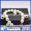 wholesale hand made beads compound with alloy hand chain pendants bracelet