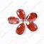 DZ-1713 pear shape crystal flat back glass stones for jewelry