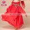 Arabic Chiffon Gold Coins Belly Dance Dancing Skirt for Women Q-6006#