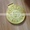 High quality gold 3D cut out medal with lanyard
