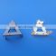 Cut Out Triangle Design Metal Bag Plate