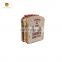 Lunch tin box with handle/bread tin box packaging/food tin box