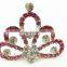 Alloy Crystal Crown Tiaras Wholesale Princess Flower Handmade Bridal Tiaras