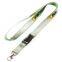 Double Layer Custom Polyester Lanyard Double Layer Woven Lanyard Shiny Rainbow Lanyard