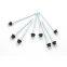 BLACK  DOUBLE CSK COUNTERSUNK STEEL PT BLIND POP RIVETS