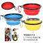 High Quality Durable Using Custom Logo Colourful Dog Folding Bowl