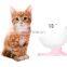 Transparent Multi-angle Pets Feeder Adjustable Bevel Water Bowl Neck Protection Cat Bowl
