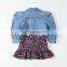 Girls' Denim Two Piece Suit New Korean Style Suit in Autumn 2020