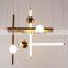 Zhongshan Post Modern Design Decorative LED Hanging Chandelier Pendant Light for Hotel