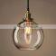 Creative Retro Ceiling Chandelier Lamp for Home Bar Vintage Glass Pendant Light Fixtures