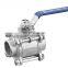 Hot Sale Npt Hydraulic 1/4 To 4 Inch Stainless Steel Ball Valve with handle