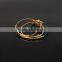 2016 custom design colorful leather silver or gold plated brass bracelet