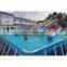 PVC Above Ground Swimming Pool Rectangular Square Metal Frame Pool for Sale / Outdoor Frame Swimming Pool