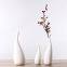 Water Drop Nordic Simple Style White Ceramic Dry Flower Vase For Dining Room Table