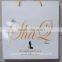 Luxury paper shopping bag packing bag with UV printing logo