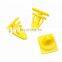 100 Pieces Yellow Car Interior Door Card Trim Panel Plastic Moulding Retaining Clips Snaps Fasteners For Korean Car
