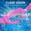 Wholesale Swimming Goggles Anti-Fog Anti-Leakage UV Protector Soft Silicone Nose Bridge Prescription Swim Glasses