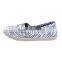 girls fashion strap printed canvas shoes