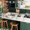 Light Green Luxury lacquer kitchen cabinet custom