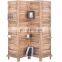 4 Panel 5.6 Ft Tall Partition Wood Folding Room Divider Screens