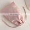 PandaSew Custom Logo Deboss Print Pink Suede Jewelry Bag Luxury Drawstring Bag Jewelry Pouch