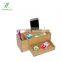 Cheap Square Bamboo Office Pen Pencil Holder for Desk Office Desktop Storage Organizer With Drawers