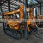 OrangeMech JDL350 working with mud pump and DTH impactor crawler type hydraulic water well drilling rig machine for sale