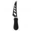 4 pieces Matte black stainless steel cheese slicer cheese knife set with TPR handle