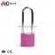 Chrome Plated Lock Core Long Shackle Types Aluminum Metal Safety Padlocks