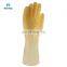 Yellow Color Custom Waterproof Oilproof Latex Household Dish Washing Long Sleeve Rubber Work Safety Gloves