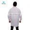 Waterproof Zipper Closure Microporous Disposable White Lab Coat