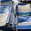 Printed Kraft Paper Plastic Valve Bags For Packing Fertilizer / Cement