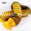 24 inch Flame Retardant PVC vinyl coated polyester fabric hose pipe air Ventilation pvc flexible duct