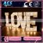 ACS led lighted letters for wedding love signs bulb letters