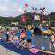 Large amusement equipment Fiberglass water water village water house pirate ship children's park combination slide amusement facilities