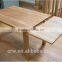 DT-4047 Solid European 6 Seater Oak Long Narrow Dining Table