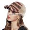 3d embroidery checked pattern baseball caps factory wholesale price