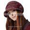 Kenmont adults hats custom high quality plush beret cap wholesale