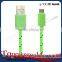 Hot Sale Tangle Free Braid Weave Data Sync Charge Thick Big Cable For Smaung S7