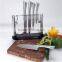 New Style Acrylic Stainless Steel Kitchen Knife Stand Holder