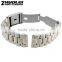 14|16|18|19|20|22|24mm high quality imported stainless steel Watch Band with double click stainless steel buckle