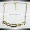 Hip Hop Generous Sexy Style Gold Lips Chains Necklace